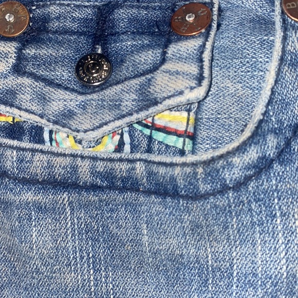 True Religion jeans w/rainbow pockets - Picture 4 of 7